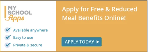 Click on the image to apply for free and reduced meal benefits online